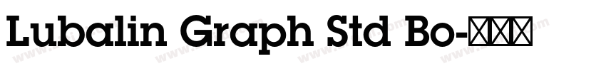 Lubalin Graph Std Bo字体转换